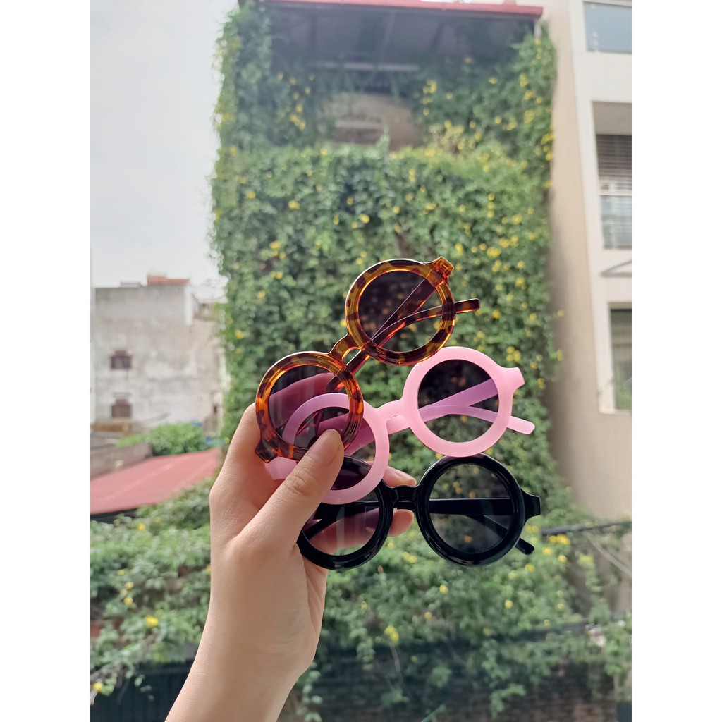 Kính cho bé - Kính râm mắt tròn cho bé, ảnh thật hàng có sẵn