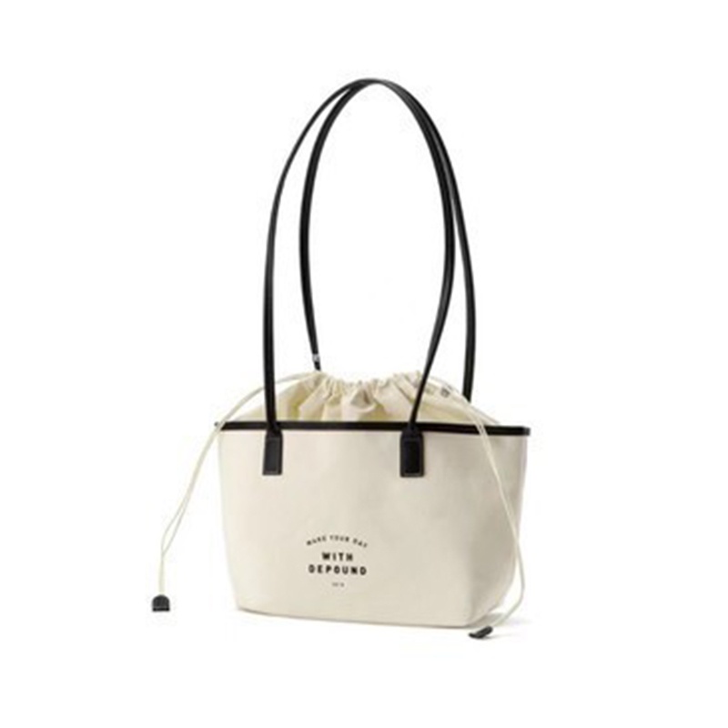 Túi Đeo Vai Bằng Vải canvas In Chữ Thời Trang Dành Cho Nữ