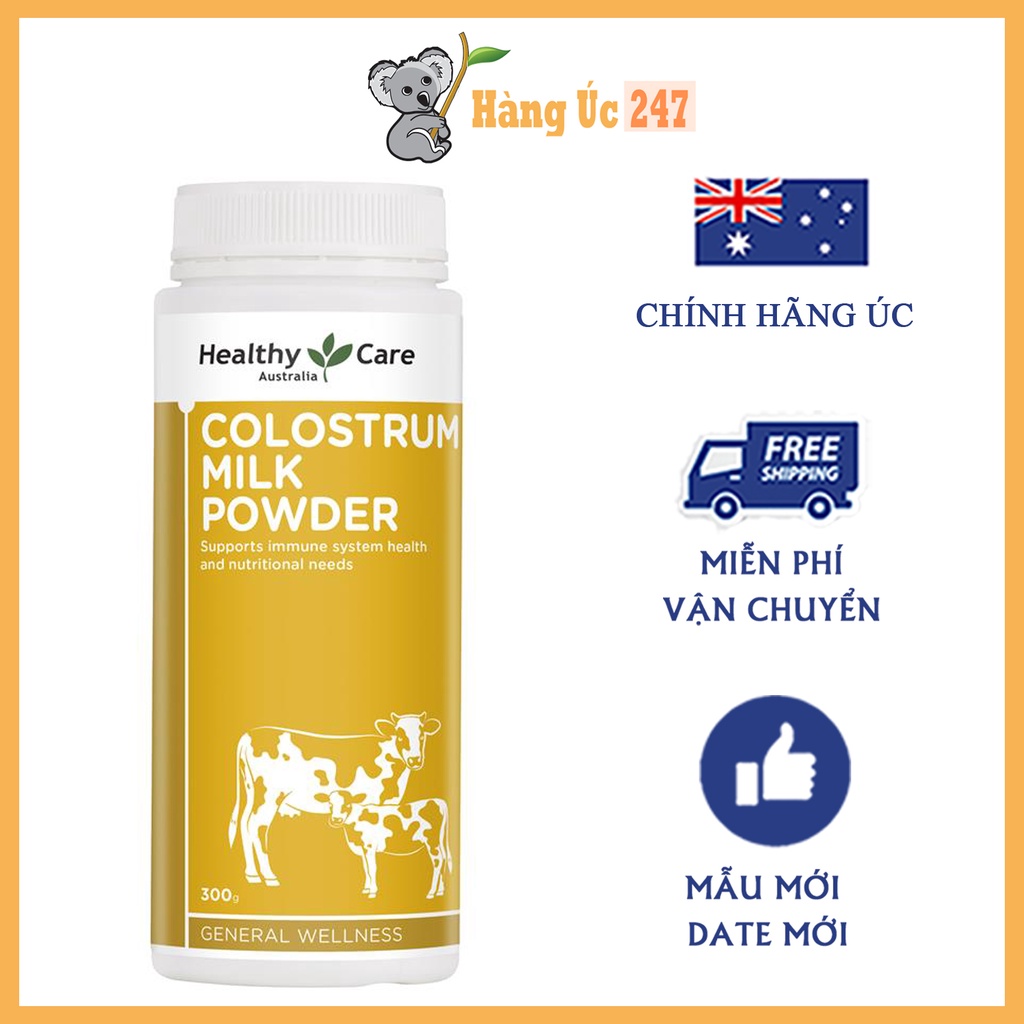 Sữa bò non Colostrum Milk Powder Healthy Care của Úc 300g