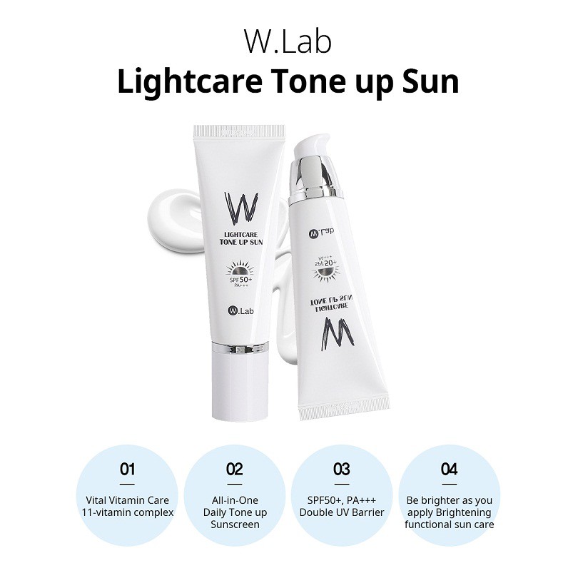 Kem chống nắng trắng da W.LAB SPF50 PA+++ 50ml (mẫu mới)