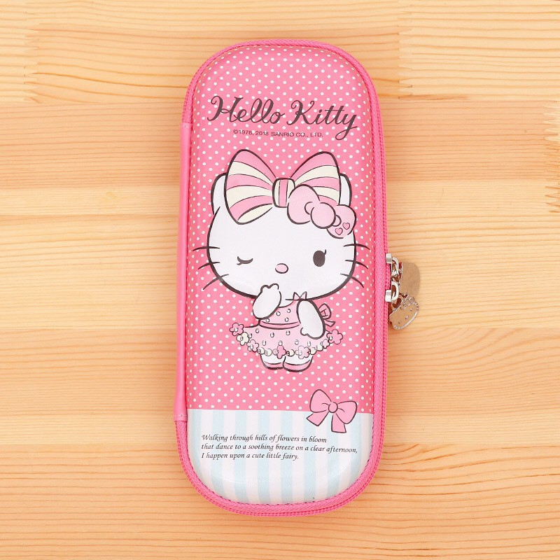 Hộp đựng bút học sinh, Hộp đựng bút viết cho bé gái hộp bút hello kitty cute dễ thương 2 màu
