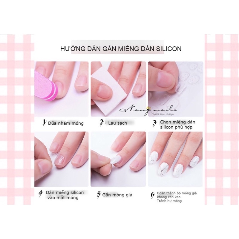 NAILBOX MÓNG ÚP THIẾT KẾ SANH CHẢNH MẪU CÔ DÂU - KÈM THEO DŨA VÀ KEO GẮN