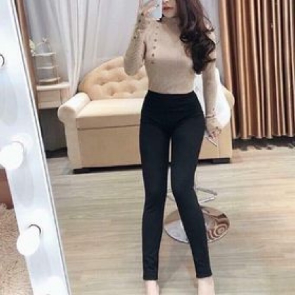 Quần Legging Nâng Mông Nữ Dáng Dài Vải Cotton Siều Dày 88