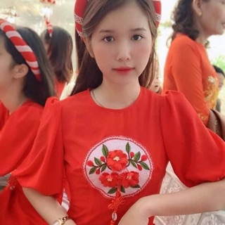 Áo dài tay bồng hót nhất năm 2020 kèm quần