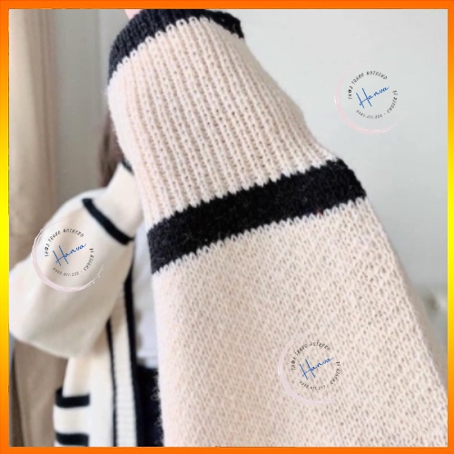 Áo Cardigan Len Nữ Trơn Phối Viền Form Rộng Chất Len Mịn Siêu Xinh Phong Cách Hàn Quốc