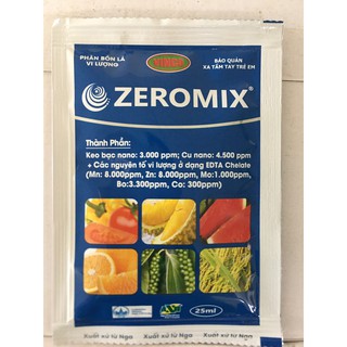 Phân bón lá vi lượng zeromix- 25ml