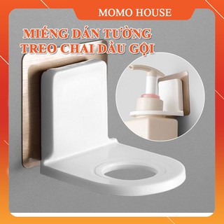 Móc treo chai dầu gội đầu, sữa tắm, nước rửa tay chất liệu nhựa ABS cao cấp kèm miếng dán tường siêu dính.