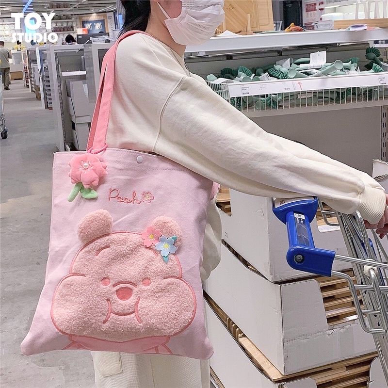 Túi Tote Hoạ Tiết Gấu Pooh Toy Story Nhiều Kiểu Dễ Thương