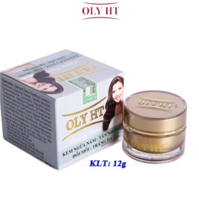 Kem ngừa nám - tàn nhang - đồi mồi - trắng da Oly HT 12g