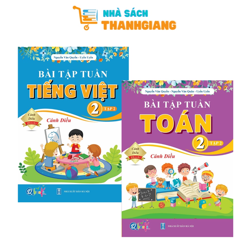 Sách – Combo Bài tập tuần Toán và Tiếng Việt 2 Tập 2 (Cánh diều)