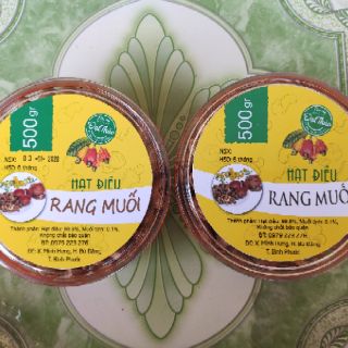 500GRAM HẠT ĐIỀU VỠ RANG MUỐI