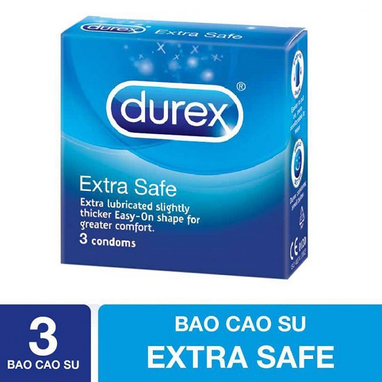 Bộ 3 bao cao su Durex Comfort 3 bao - HOT