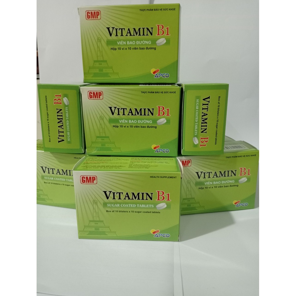 Viên uống VITAMIN B1 APCO Hộp 100 viên hỗ trợ tăng cường sức khỏe