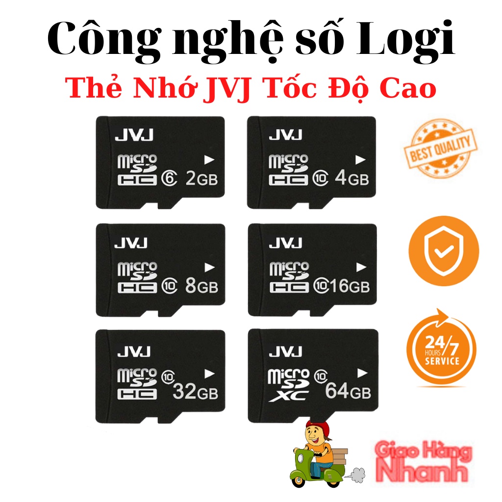 Thẻ Nhớ 2GB/4GB/8GB/32GB/64Gb [CHÍNH HÃNG] Class10 U3 MicroSDHC Chuyện Dụng Camera IP Wifi, Smartphone