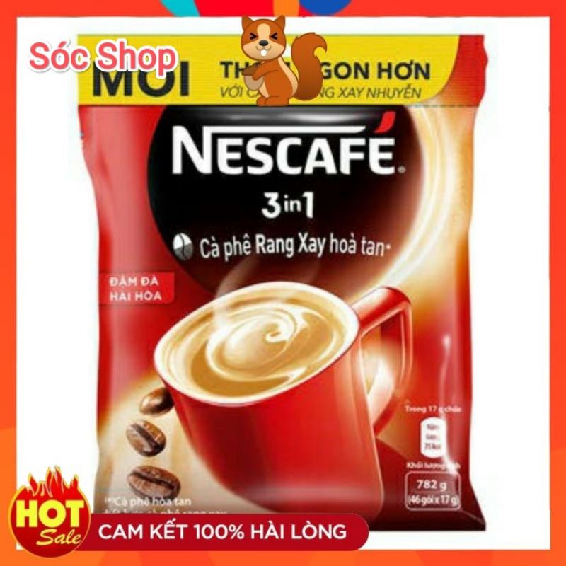 Cà phê hòa tan 3in1 Nescafe bịch 46/48 gói