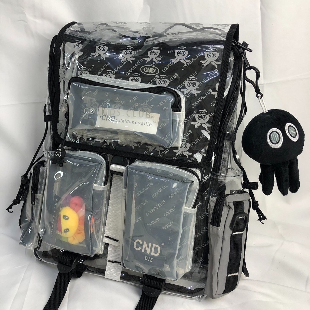 Balo CND Colkids Club SS5 nhựa Trong Suốt kèm Bạch tuột và Full Tag + giấy thơm