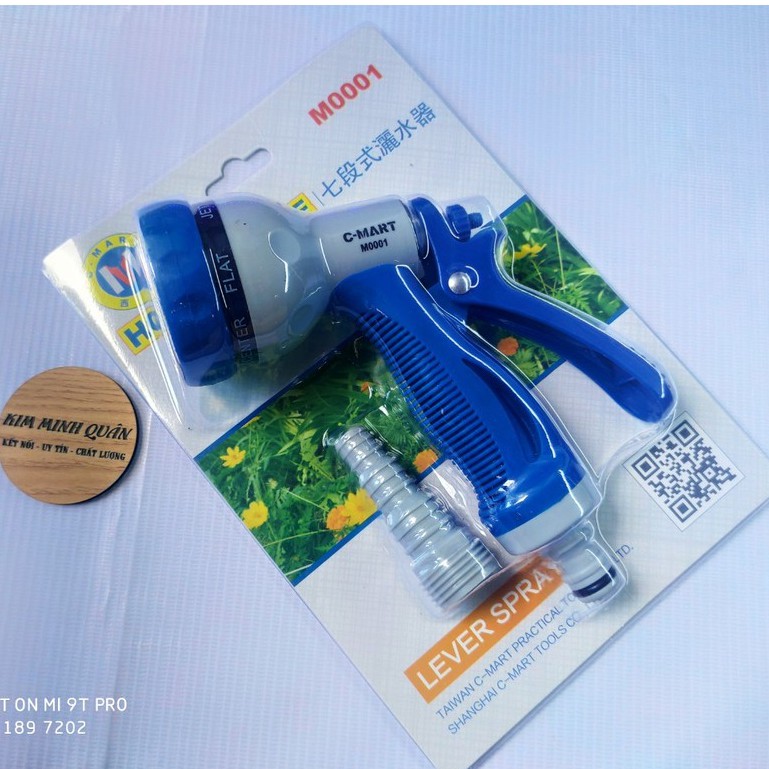 Vòi Xịt Nước , Tưới Cây , Rửa Xe 6 Chế Độ Phun CMart M0001