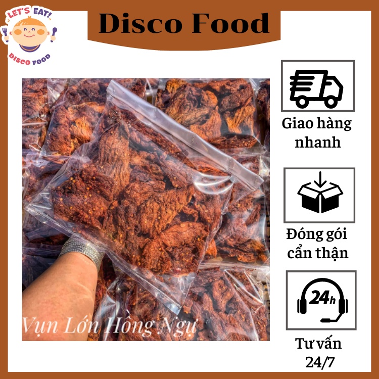 Khô bò vụn lớn Hồng Ngự, gói 500g, hàng loại 1 | Disco Food - Thế Giới Đồ Ăn Vặt - Ăn Vặt Sài Gòn