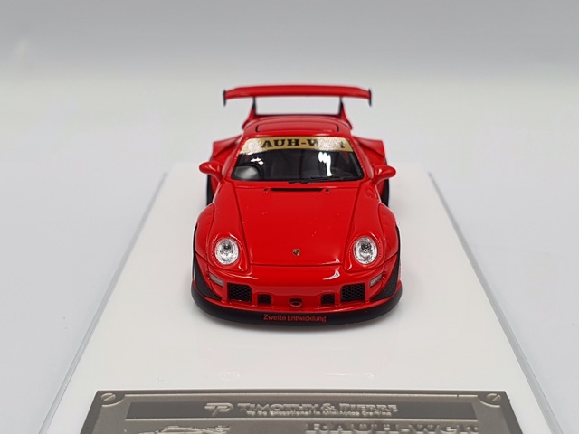 Xe Mô Hình Rauh-Welt Porsche 911 (993) Coupe Superme 1:64 Timothy&amp;Pierre ( Đỏ Superme)