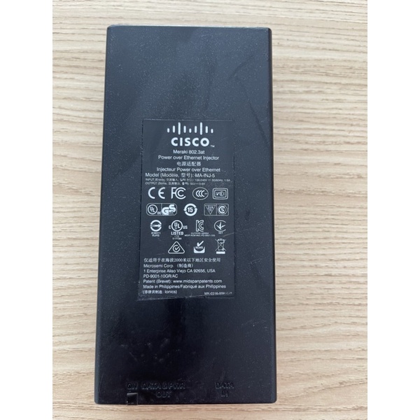 BỘ NGUỒN POE CHUẨN AT 55V – 0.6mA   CẤP NGUỒN CHO WIFI ARUBA - AEROHIVE - UNIFI - RUCKUS