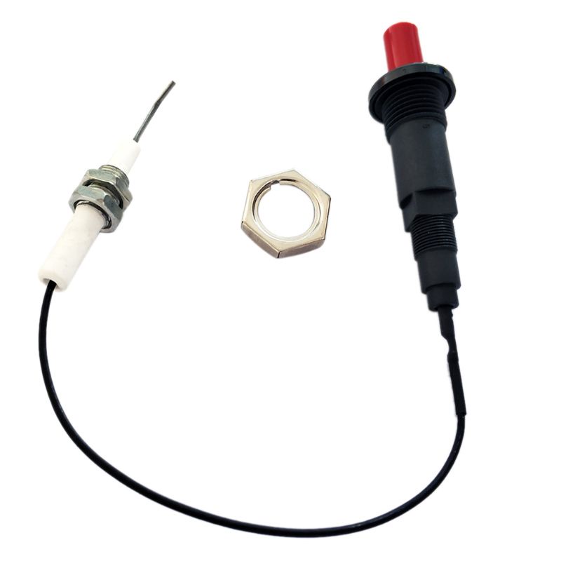 Bộ đánh lửa Piezo 30cm có nút nhấn và dây cáp cho bếp gas nhà bếp