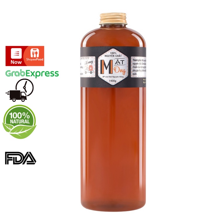 SIÊU RẺ - Mật Ong Hoa Cà Phê Nguyên Chất Thế Hồng 1400g (1 LÍT) (TRẢ HÀNG NẾU SẢN PHẨM KHÔNG THẬT)