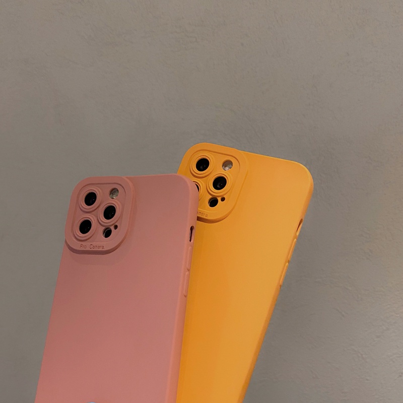 Ốp Điện Thoại Dẻo Màu Sắc Ngọt Ngào Chống Sốc Sang Trọng Cho iphone 14 13 11 12 13 Pro Max XS X XR 7 8 Plus SE 2020