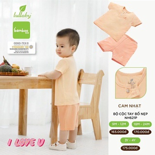 Lullaby Bộ Cộc Tay Sợi Tre Bamboo Bổ Nẹp Bé Trai/Gái - 2022