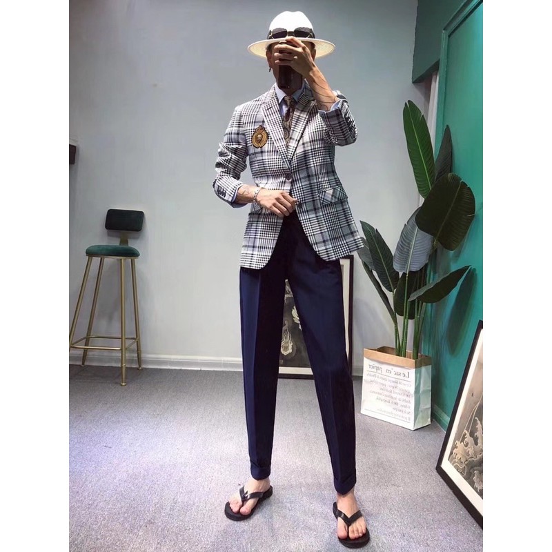 Áo khoác blazer, demi, vest nam ,vải chống nhàu,logo thêu, dáng vừa từ n4mstore | BigBuy360 - bigbuy360.vn