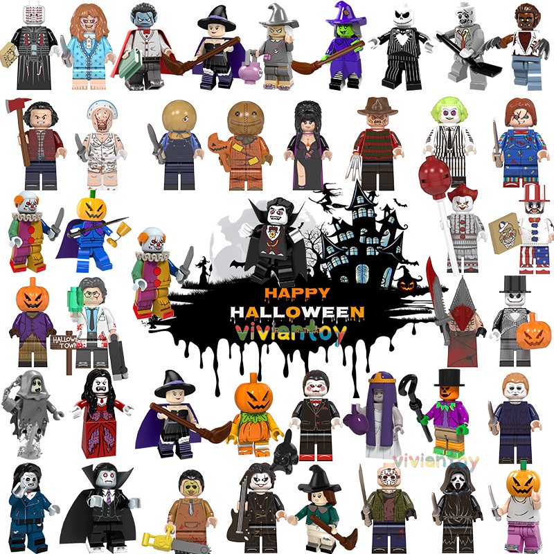 Bộ đồ chơi lắp ráp hình nhân vật Freddy Jason