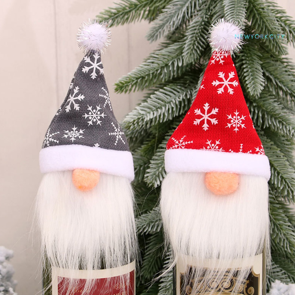 Vỏ Bọc Chai Rượu Hoạ Tiết Giáng Sinh Dễ Thương