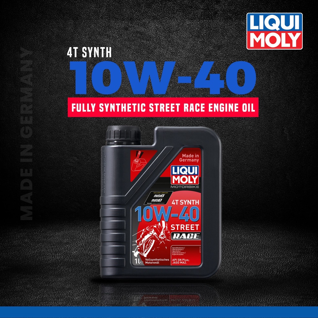 [FREESHIP TOÀN QUỐC] Nhớt Tổng Hợp Cao Cấp Cho Xe Số, Côn Tay Liqui Moly Street Race 4T SYNTH 10W-40