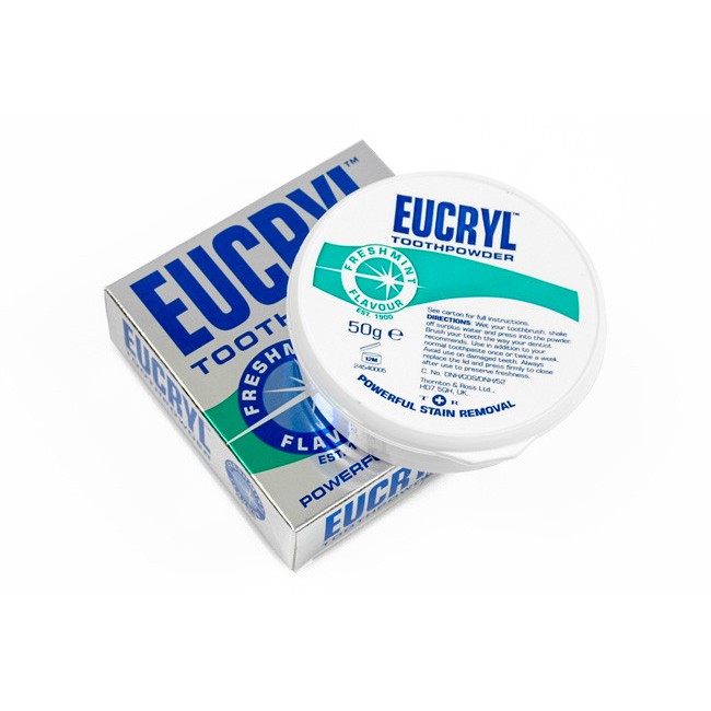 Combo 2 hộp bột làm trắng răng Eucryl - Nhập khẩu Anh - CC7282 - BX2018