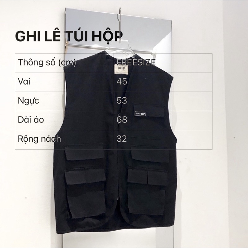 ÁO KHOÁC GHILE TÚI HỘP KAKI UNISEX- Pocket Jacket-