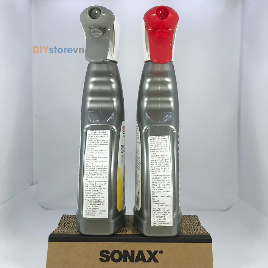 COMBO Dung dịch rửa khoang động cơ và Dung dịch làm sạch mâm vành SONAX
