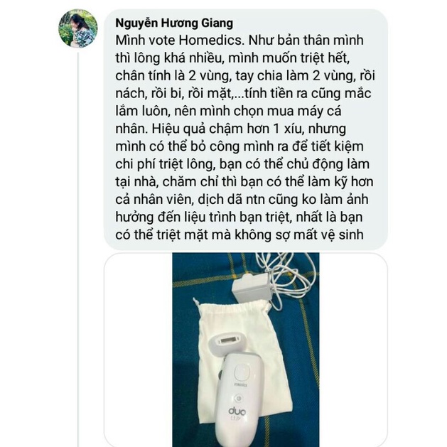 Máy triệt lông Homedics Duo Lux UK-IPL-HH390. Máy triệt lông Homedics Duo Lite HH180 nhập khẩu USA
