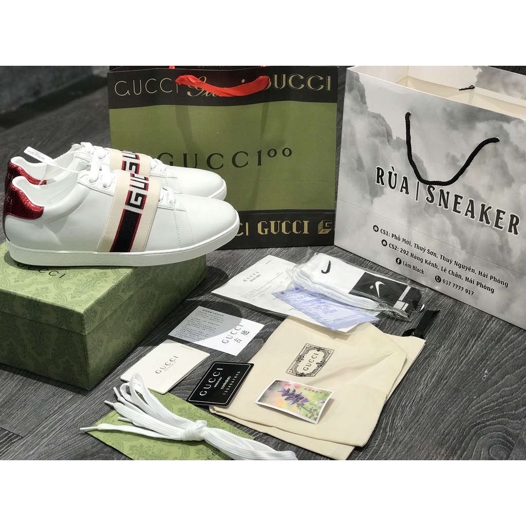 Siêu Phẩm Giày Thể Thao Sneaker Gu..CCi Quai Chun Đoàn Văn Hậu Cao Cấp Ảnh Thật + freeship + Tặng Tất