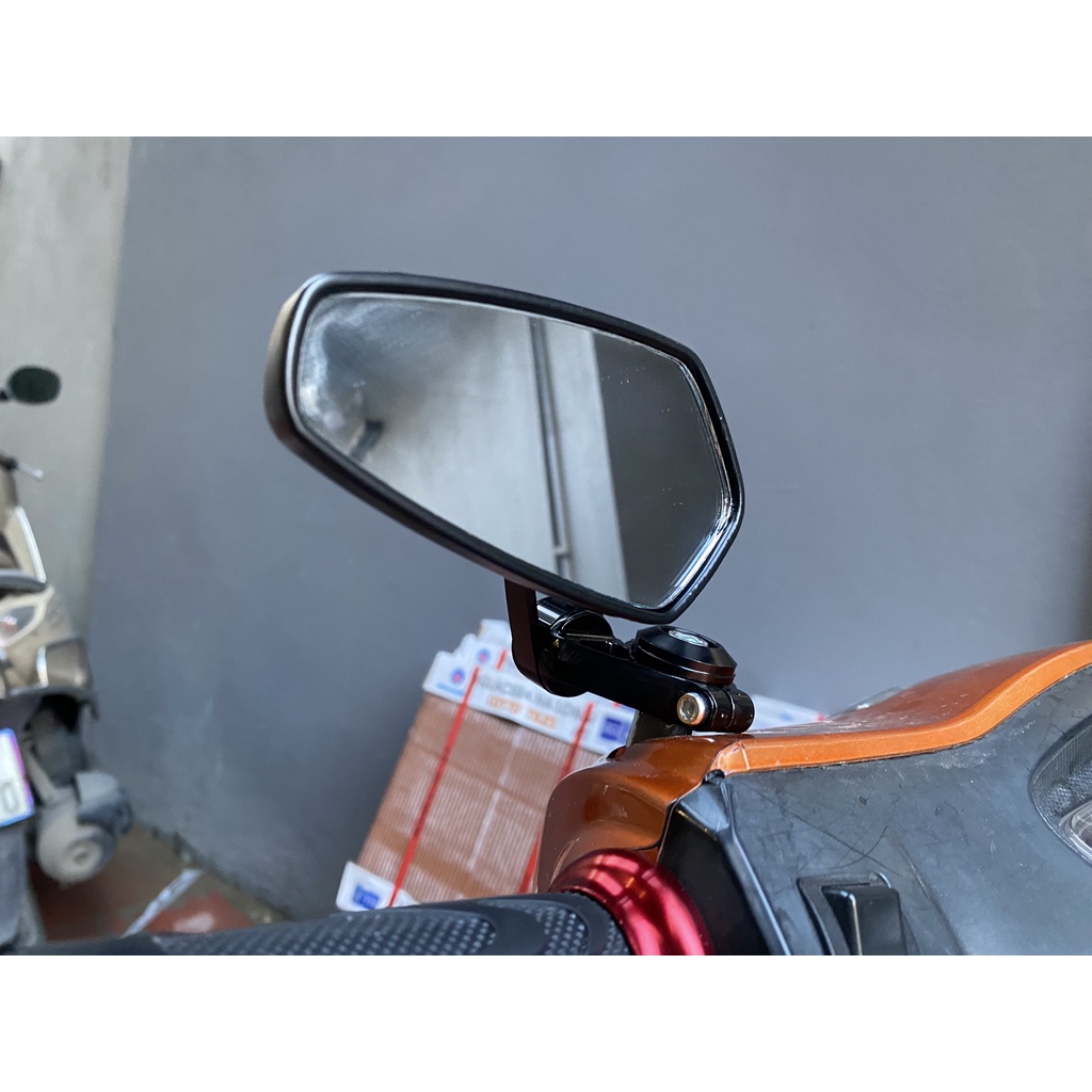 Gương Gù Chân Gương Xe Máy Kính Trắng Gắn Nhỏ Gọn Đủ Ốc Gắn Các Dòng Xe