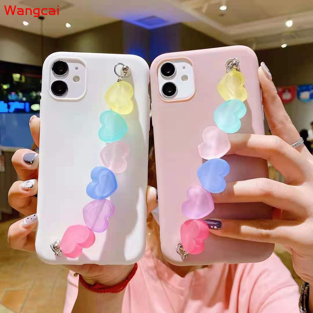 Samsung Galaxy A9 A8 2018 J6 J6+ J4 J4+ Plus 2018 J7 J5 J3 Pro 2017 J7 J2 Grand Prime Phone Case Love Loving Heart Candy Bracelet Cute Simple Soft TPU Casing Case Cover