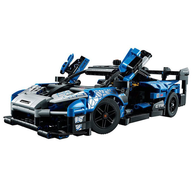 Dòng máy móc công nghệ LEGO Lego 42123 McLaren Senna GTR cậu bé đua xe lắp ráp đồ chơi khối xây dựng