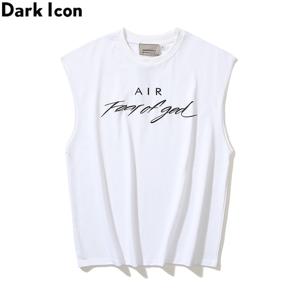 Áo Sát Nách In Chữ FEAR OF GOD FOG Kiểu Đường Phố Cá Tính Cho Nam Và Nữ