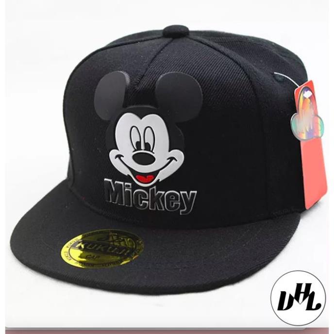 Mũ cho bé (3 đến 6 tuổi), nón trẻ em HIPHOP SNAPBACK MICKEY cho bé vải mịn cao cấp thời trang (Ảnh thật)