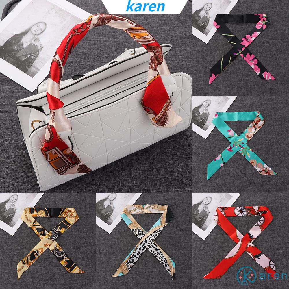 Khăn Quàng Cổ/Vòng Tay Bằng Lụa Thắt Nơ 40 Màu Thời Trang Cho Bạn Gái