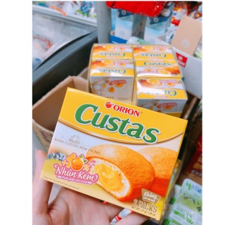 [CHÍNH HÃNG] 1 hộp 2 bánh bông lan nhân kem trứng Custas