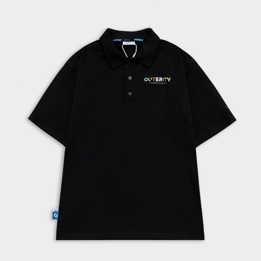 Áo Polo Nam Nữ Local Brand Unisex Outerity Rainbow Vải Cá Sấu - Orp702