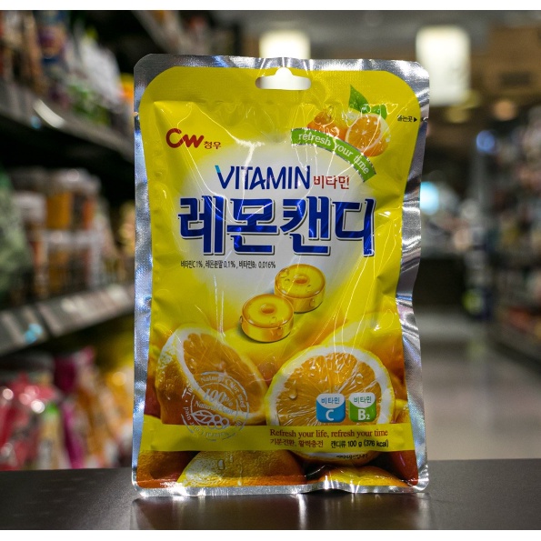 [CW] KẸO VITAMIN VỊ CHANH 100G - [청우] 레몬캔디 100g