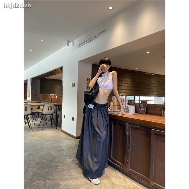 Chân váy xếp ly lưng thấp phong cách Âu Mỹ 2022 thời trang mùa hè độc đáo dành cho nữ