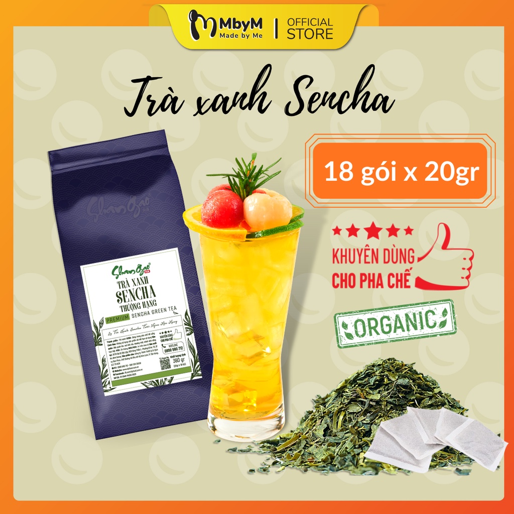 Trà Xanh Sencha Thượng Hạng SHANGAO 360G chuyên dùng pha chế trà sữa, trà trái cây, sản xuất theo công nghệ Đài Loan