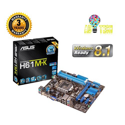 Mainboard Asus H61 M-K ReNEW bh 24 tháng