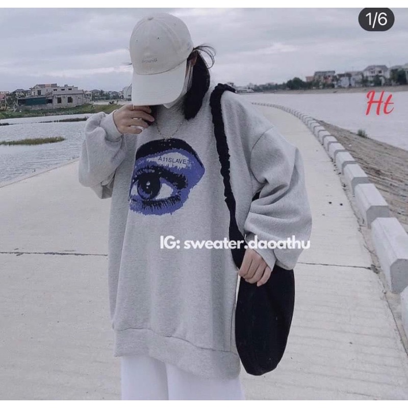 Áo nỉ bo mắt tím HT11